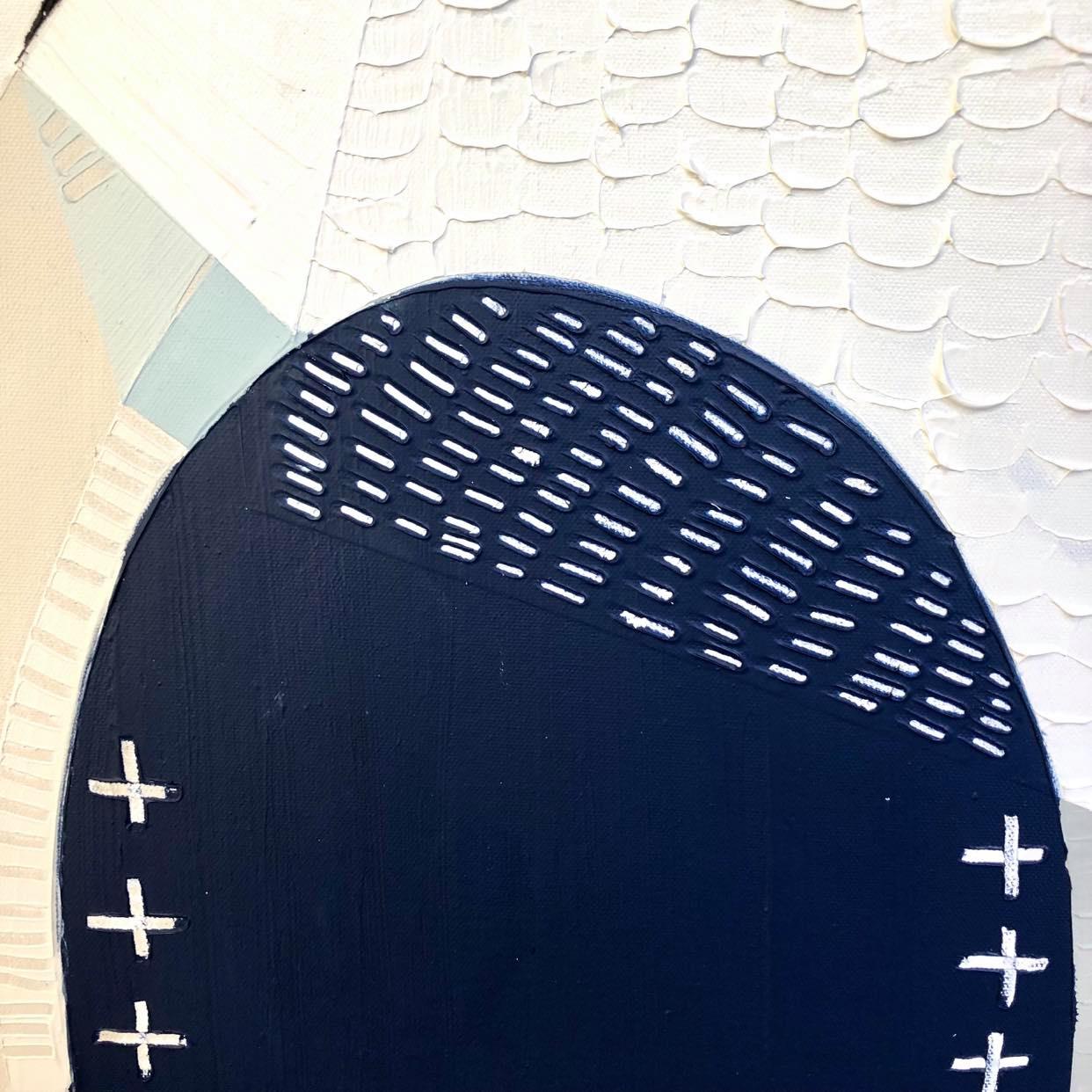 "Great Ocean Road Milky Way 1" – Original night sky painting by Australian artist Ani Ipradjian, inspired by the Milky Way above the 12 Apostles along Victoria’s Great Ocean Road, in textured celestial tones.