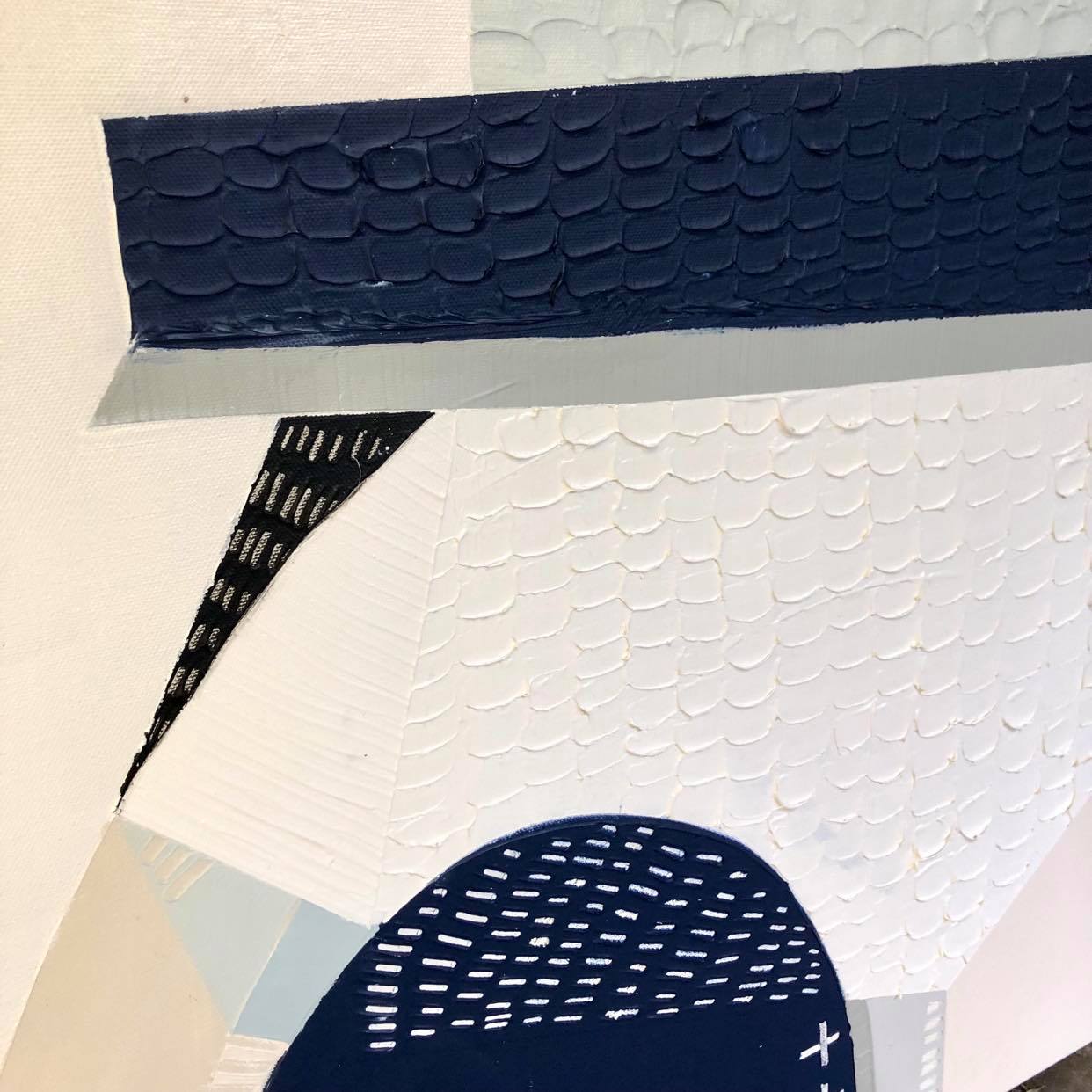 "Great Ocean Road Milky Way 1" – Original night sky painting by Australian artist Ani Ipradjian, inspired by the Milky Way above the 12 Apostles along Victoria’s Great Ocean Road, in textured celestial tones.