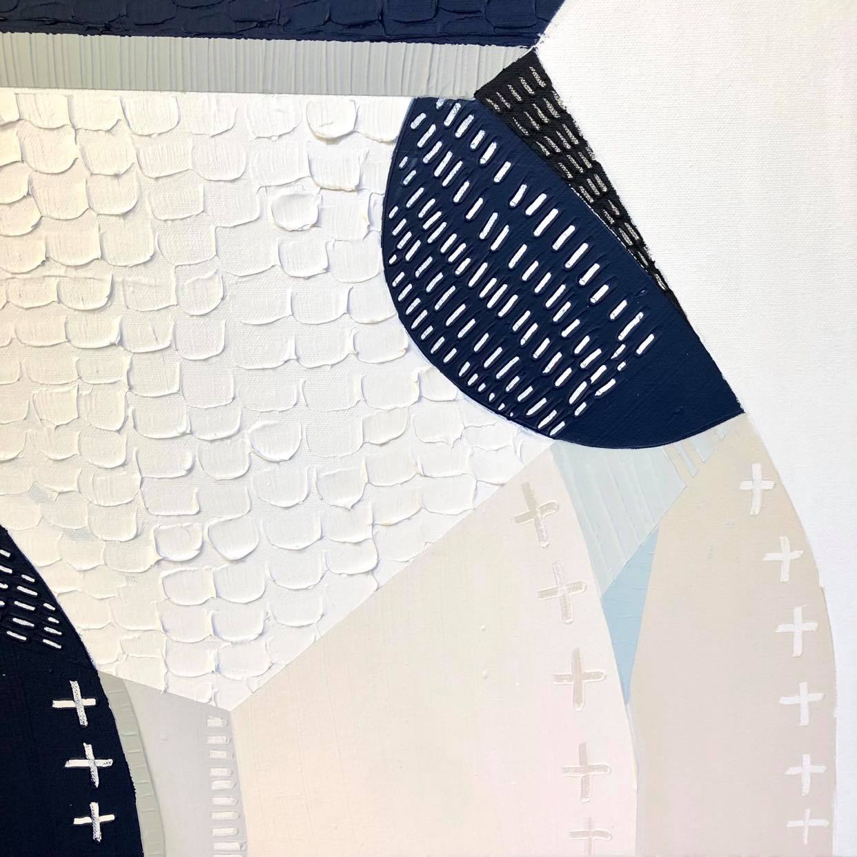 "Great Ocean Road Milky Way 1" – Original night sky painting by Australian artist Ani Ipradjian, inspired by the Milky Way above the 12 Apostles along Victoria’s Great Ocean Road, in textured celestial tones.