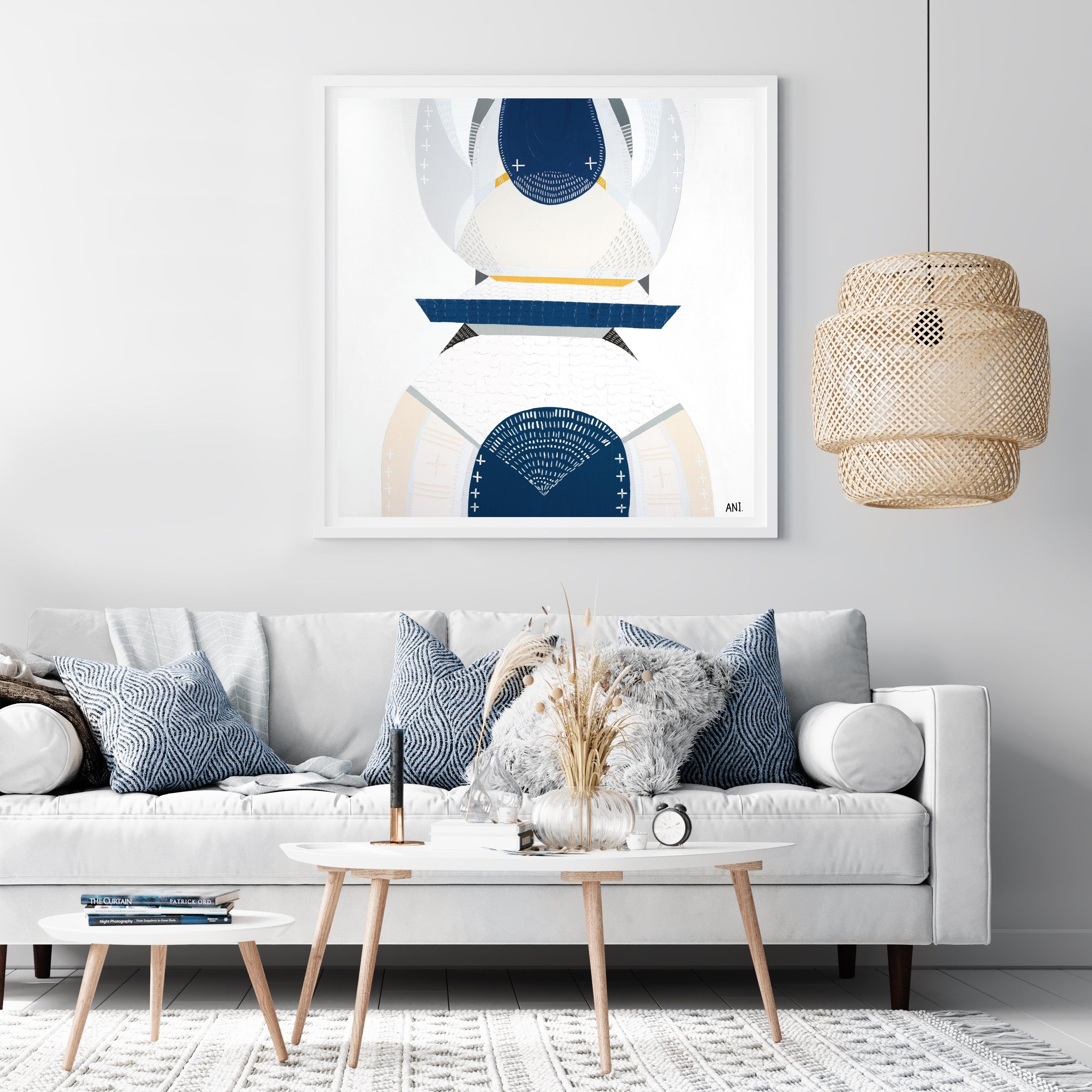 "Great Ocean Road Milky Way 1" – Original night sky painting by Australian artist Ani Ipradjian, inspired by the Milky Way above the 12 Apostles along Victoria’s Great Ocean Road, in textured celestial tones.