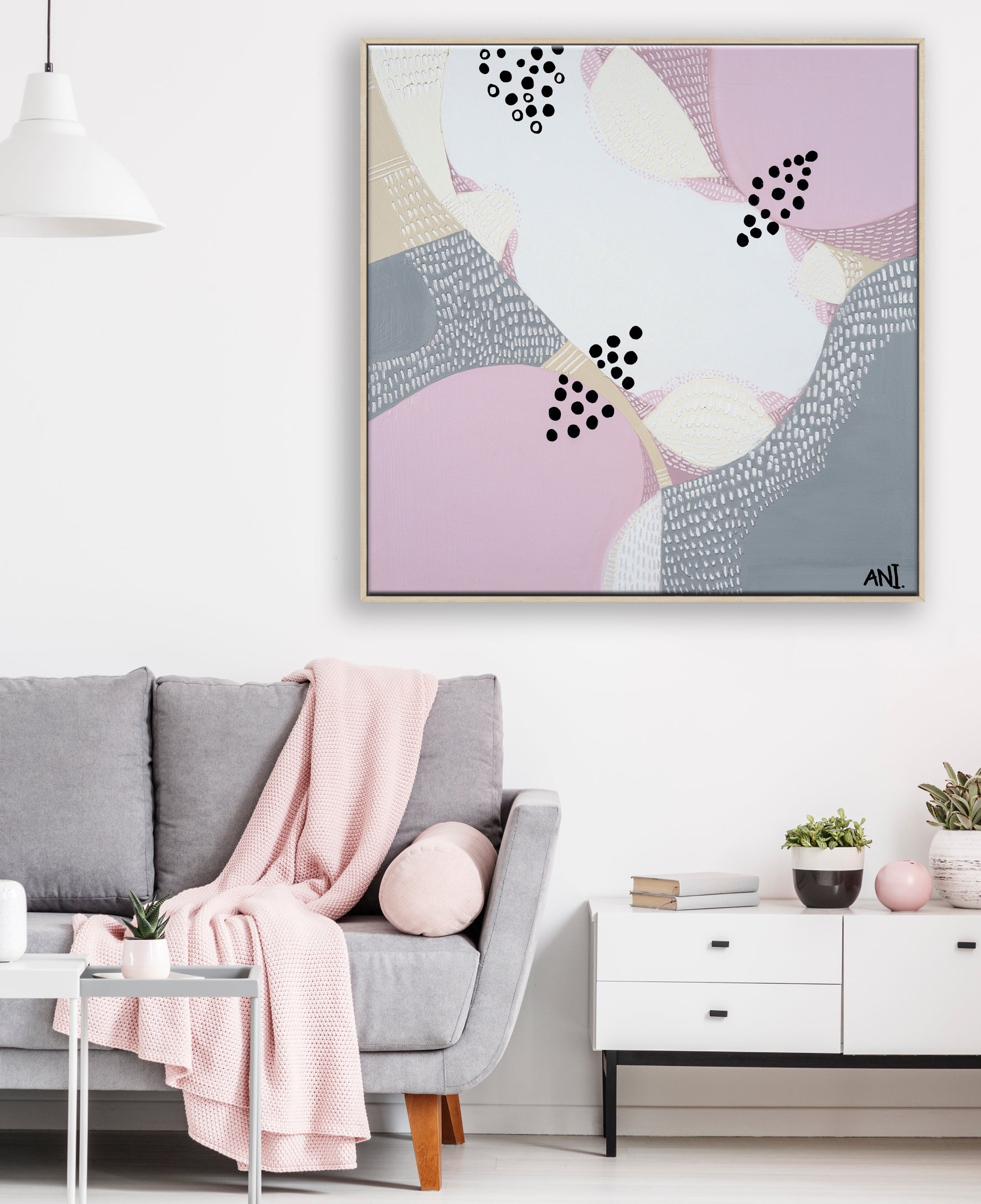 Banksia in Bloom" – Original floral painting by Australian artist Ani Ipradjian, featuring the Banksia prionotes in textured autumn tones, inspired by native Western Australian wildflowers.