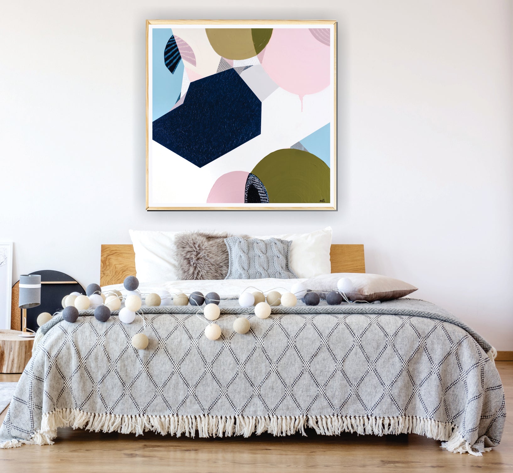 "Bondi Love 1 art print by Ani Ipradjian – colourful abstract coastal print inspired by Bondi Beach, Sydney, featuring vibrant tones and Australian seaside charm"