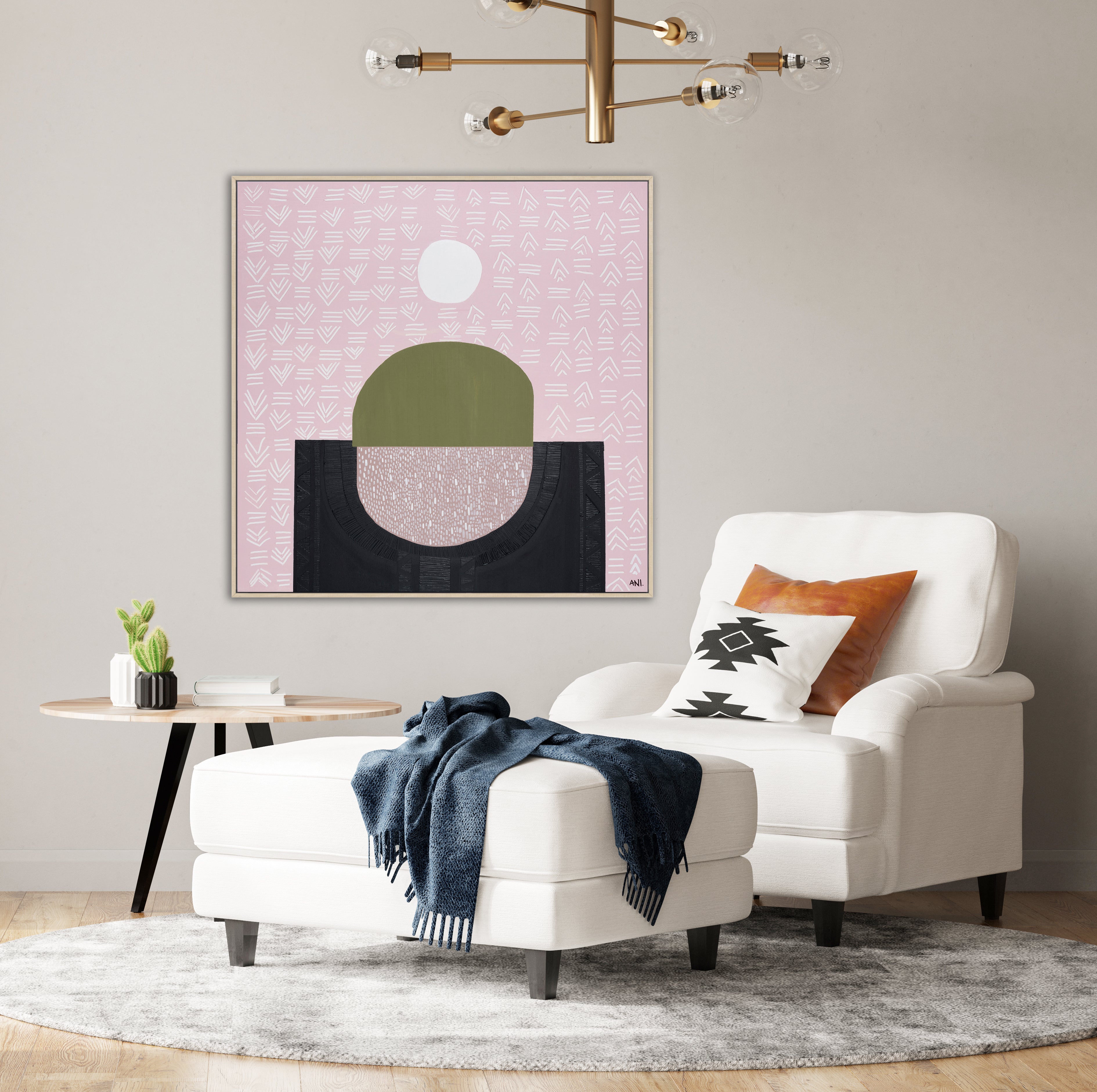 "Fertile Australia art print by Ani Ipradjian. A textured, abstract landscape inspired by Australia’s rich soil and gardening culture. Perfect for collectors of nature-inspired Australian wall art."