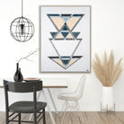 FUTURE print by Ani Ipradjian – abstract artwork representing past, present, and future. Part of the Future Life Love collection. Spiritual Australian art with triangle symbolism and nature-inspired tones.