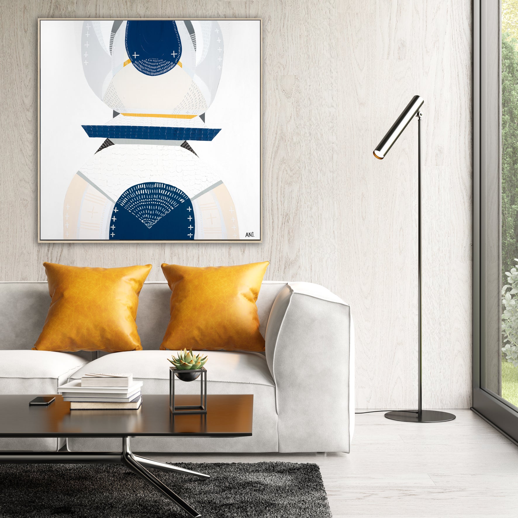 "Great Ocean Road Milky Way 1" – Original night sky painting by Australian artist Ani Ipradjian, inspired by the Milky Way above the 12 Apostles along Victoria’s Great Ocean Road, in textured celestial tones.