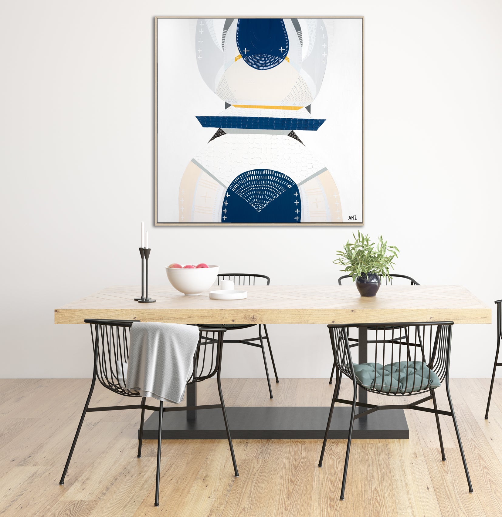 "Great Ocean Road Milky Way 1" – Original night sky painting by Australian artist Ani Ipradjian, inspired by the Milky Way above the 12 Apostles along Victoria’s Great Ocean Road, in textured celestial tones.