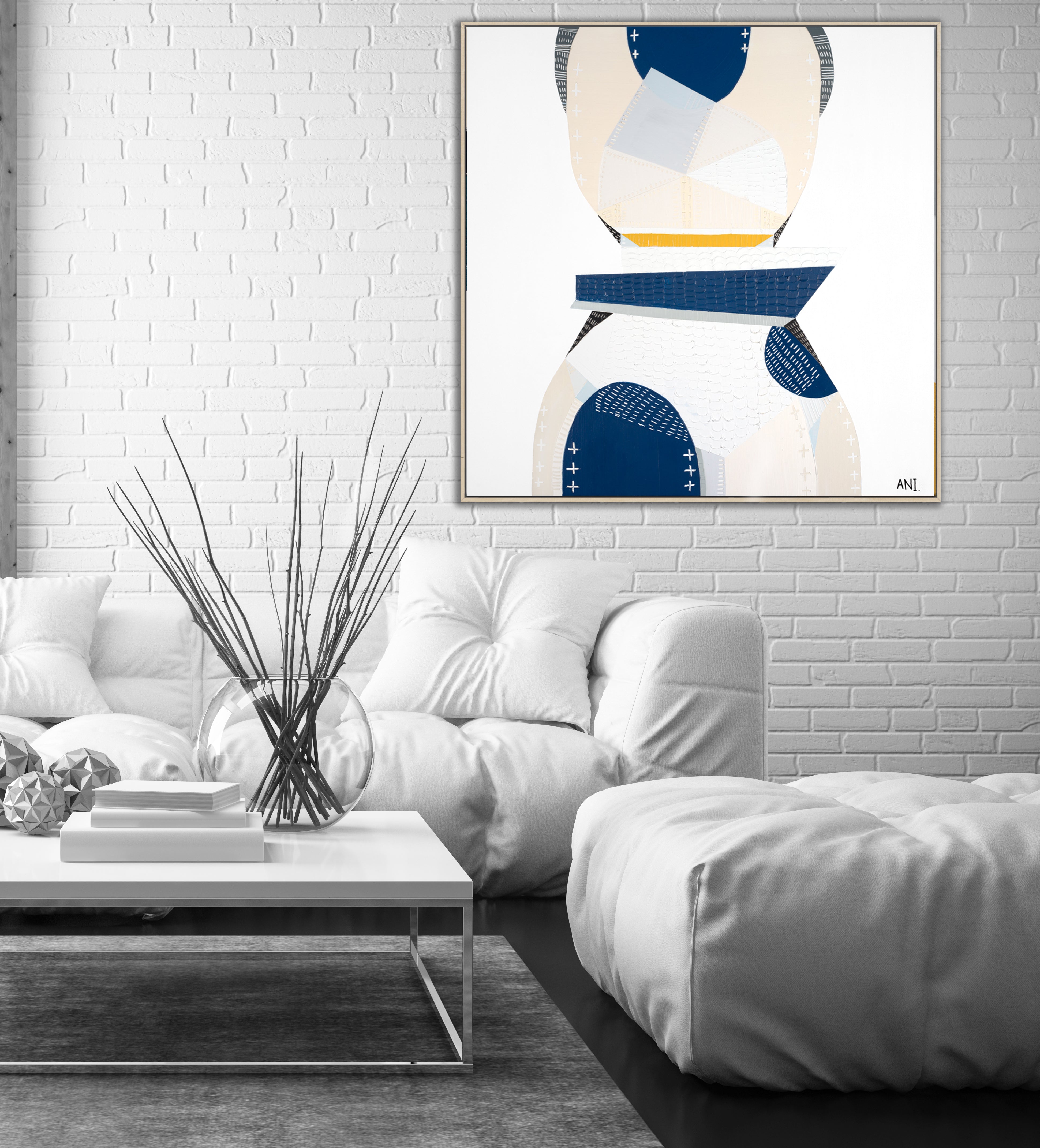 "Great Ocean Road Milky Way 1" – Original night sky painting by Australian artist Ani Ipradjian, inspired by the Milky Way above the 12 Apostles along Victoria’s Great Ocean Road, in textured celestial tones.