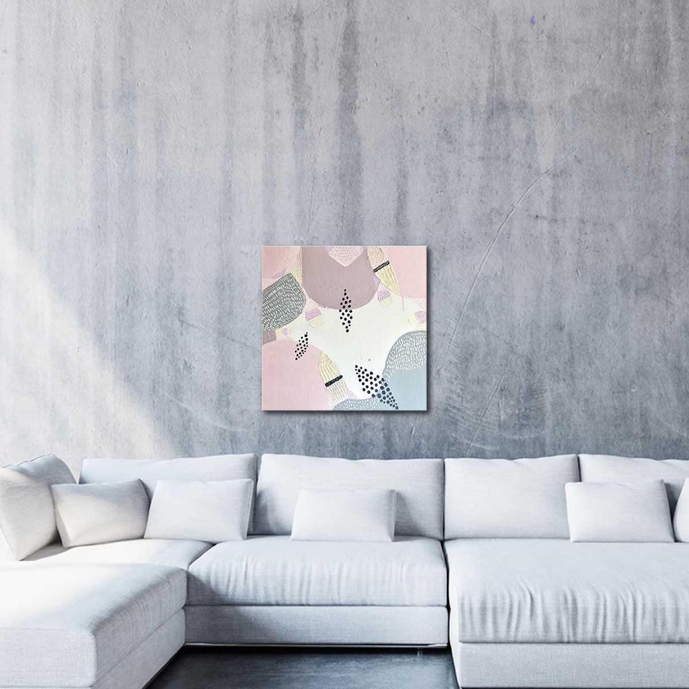 "Jacaranda in Bloom Sydney" – Original floral abstract painting by Australian artist Ani Ipradjian, featuring textured lilac and purple hues inspired by Jacaranda trees around Sydney Harbour.