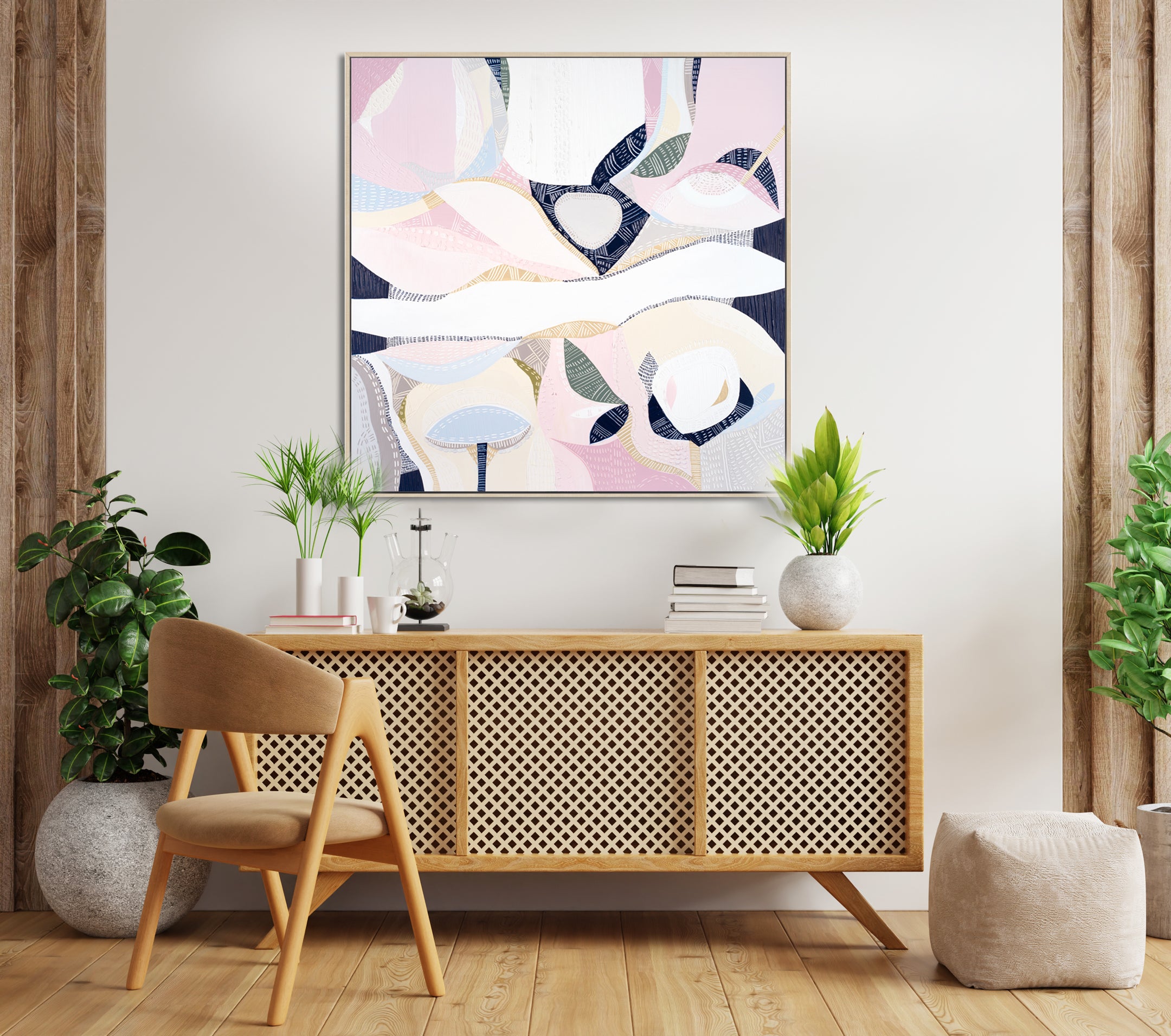 Pink Lake Essence 1 Print - Ani Ipradjian Art