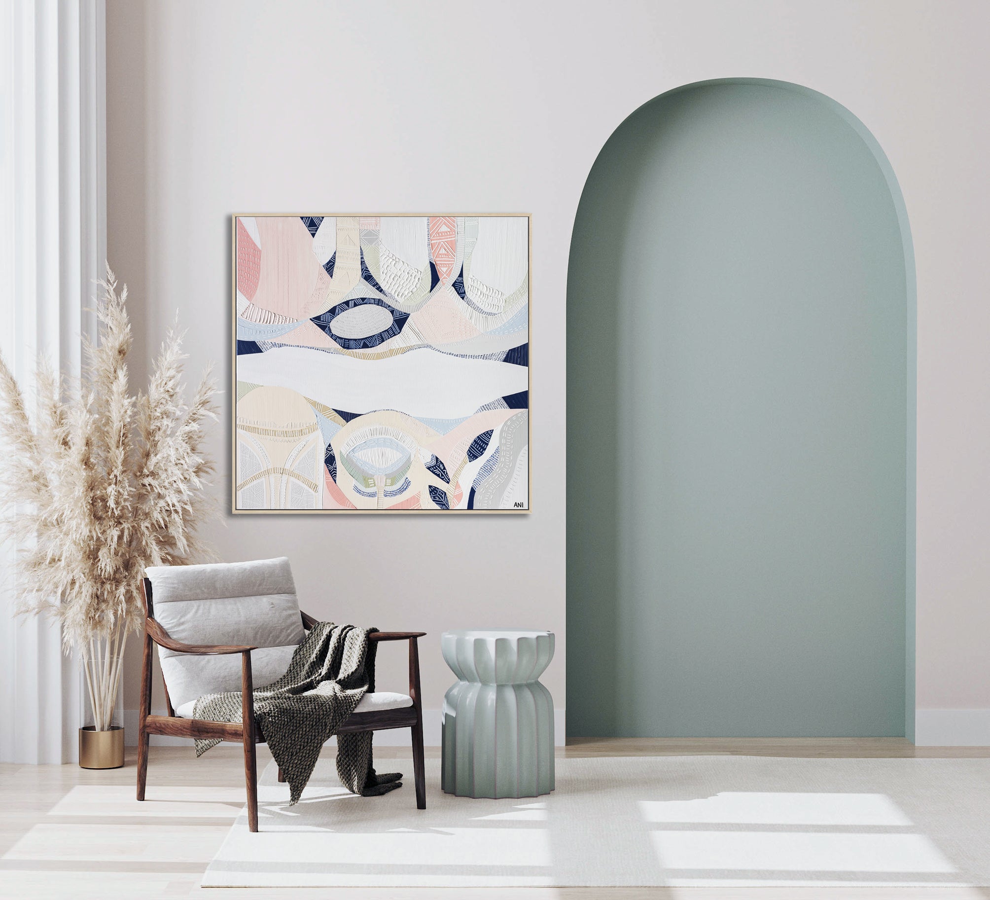 Pink Lake Forest 1 Print - Ani Ipradjian Art