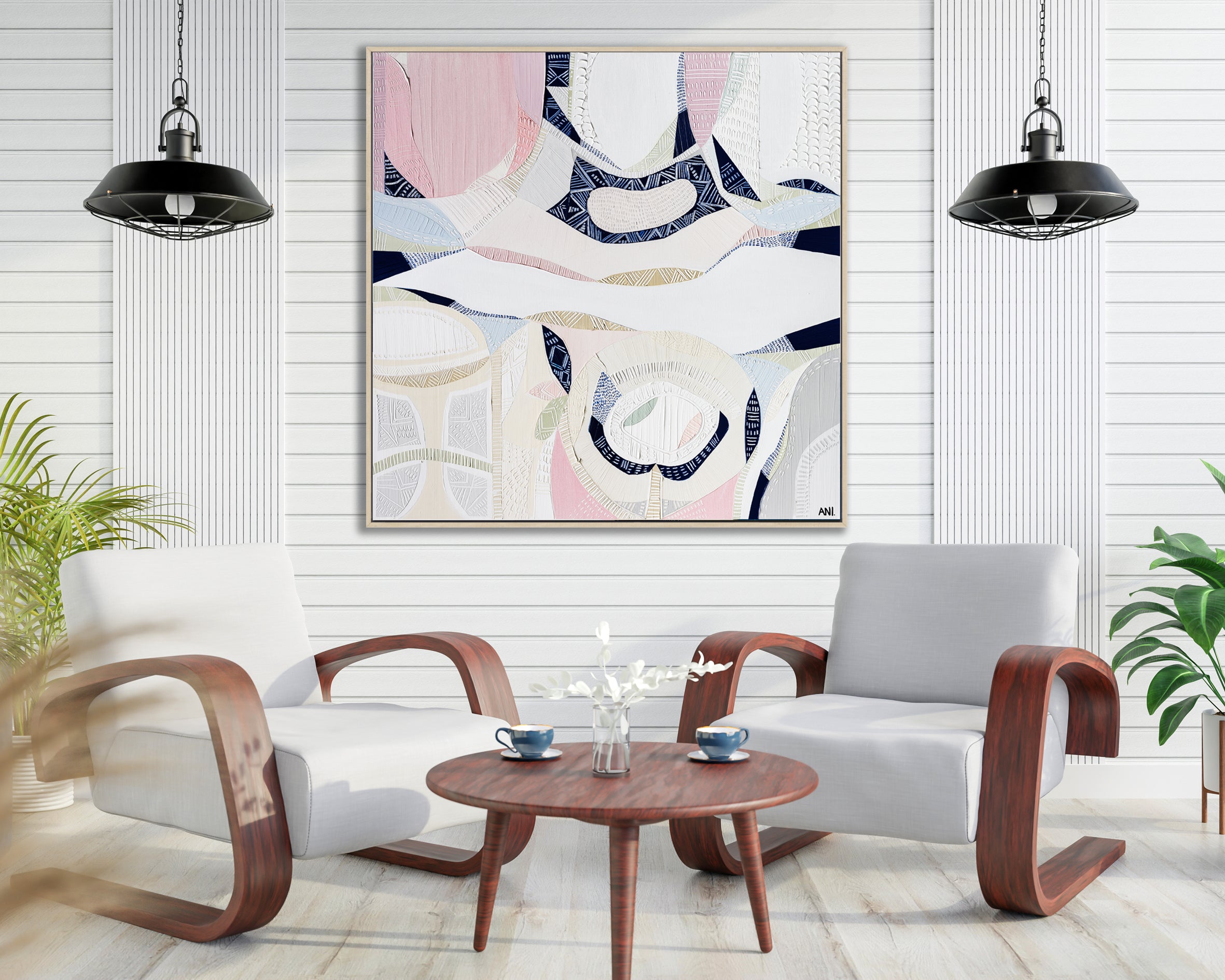 Pink Lake Forest 2 Print - Ani Ipradjian Art