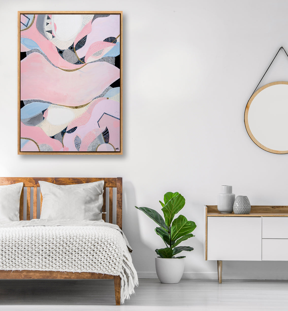 PINK LAKE ESPERANCE PRINT ARTIST LANE - Ani Ipradjian Art