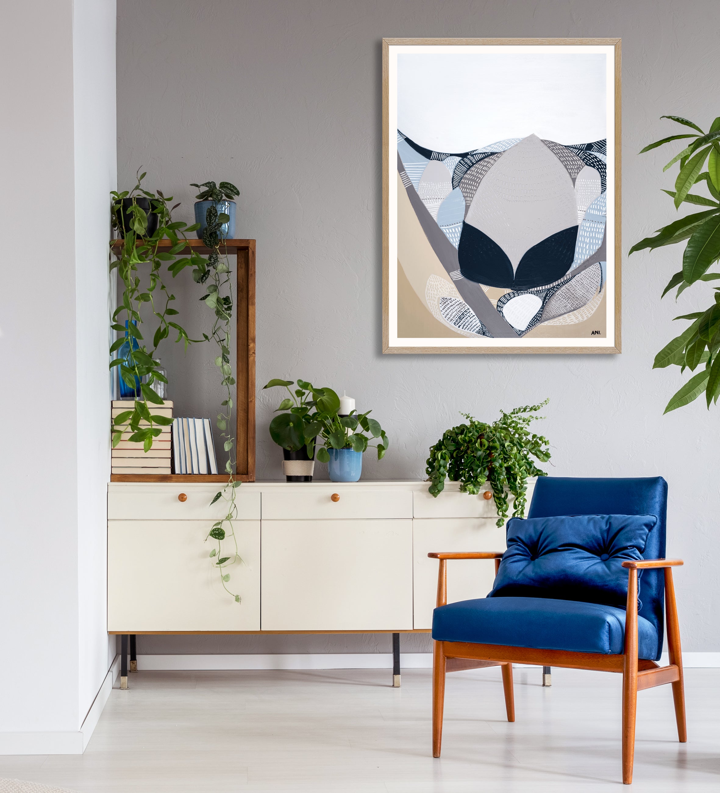PROTEA IN THE NIGHT PRINT - Ani Ipradjian Art