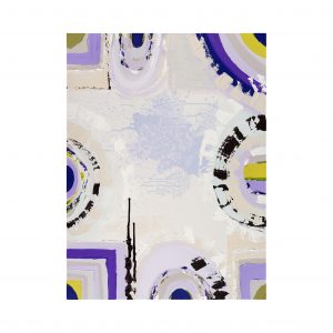 "Red Hill Lavender Farm" – Original lavender landscape painting by Australian artist Ani Ipradjian, inspired by the Mornington Peninsula’s only lavender farm, featuring textured purples and organic tones.