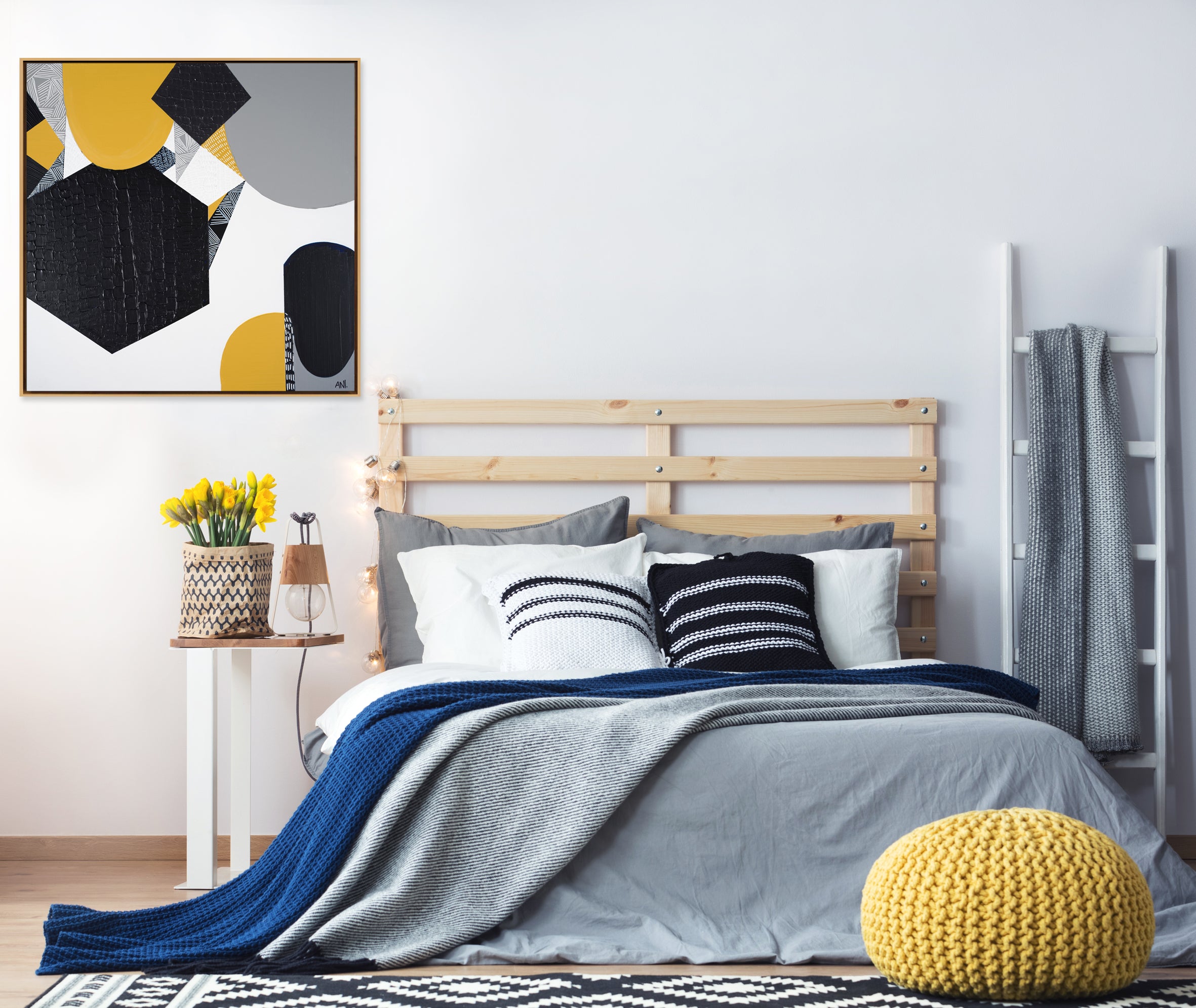 Sunburnt Country 1" – Original Australian landscape painting by Ani Ipradjian, featured on House Rules 2020, capturing the warmth of Australia's climate and sunlit landscapes in rich textured tones.