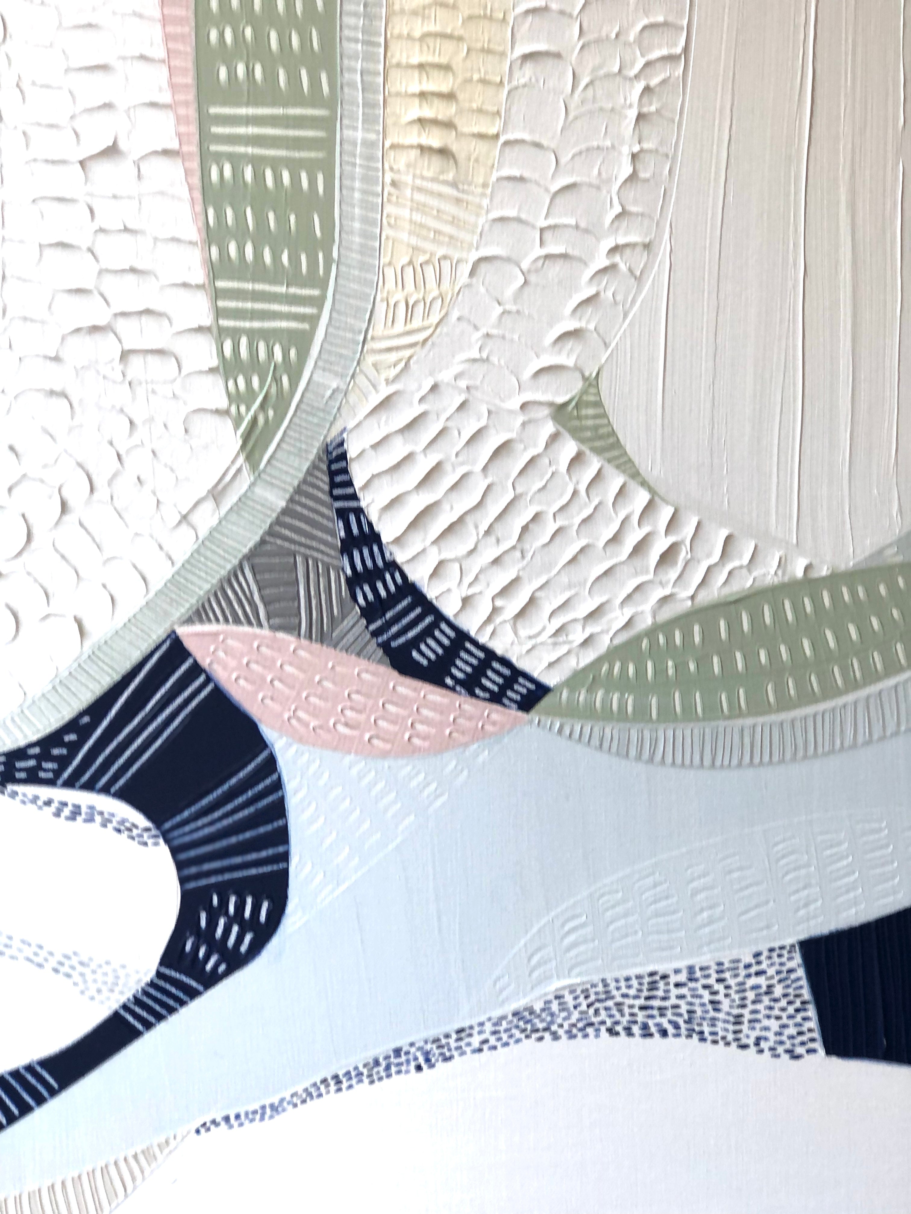 "Yarra Bend" – Original abstract landscape painting by Australian artist Ani Ipradjian, inspired by Melbourne’s Yarra River and bushland parklands, featuring textured natural tones and flowing organic forms.