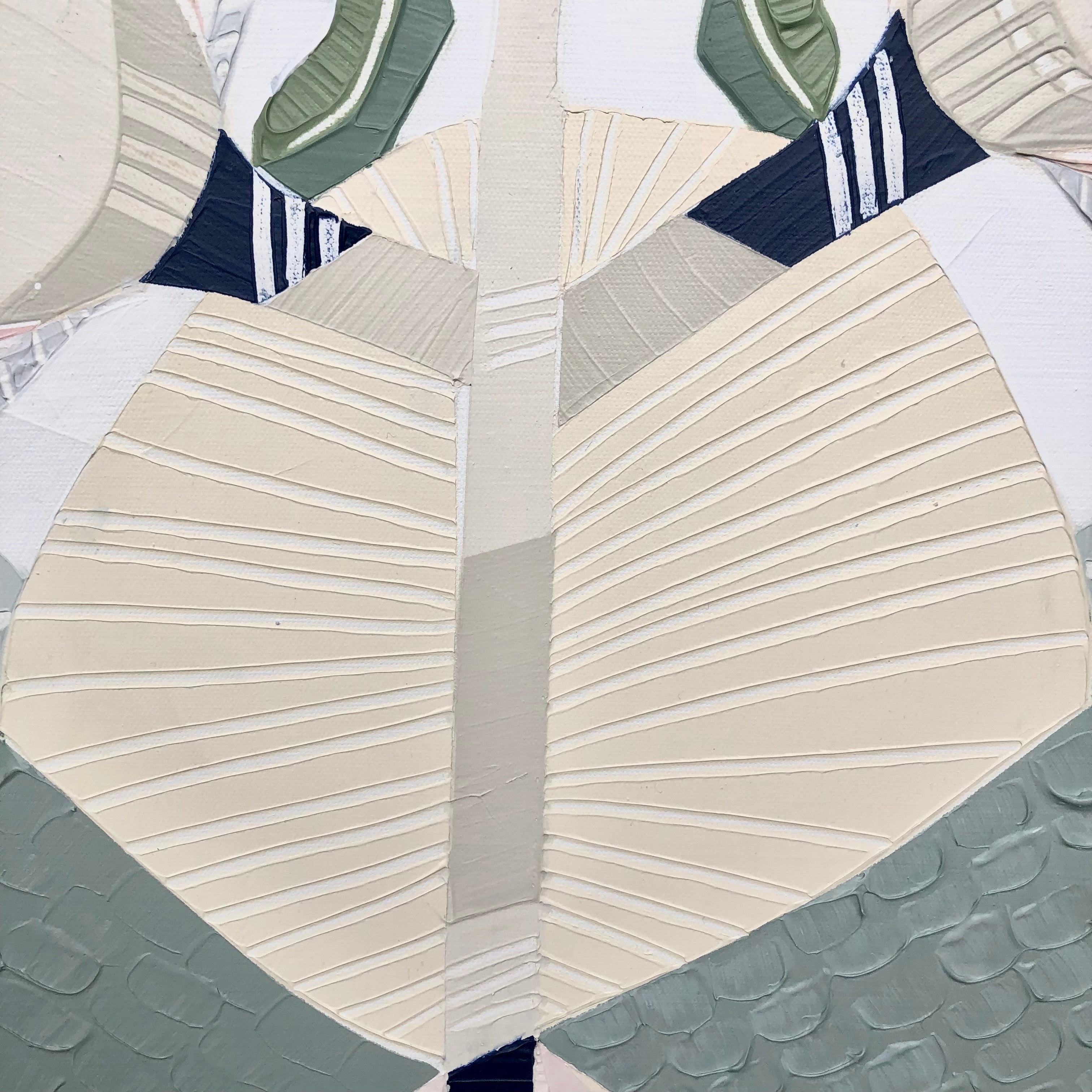 "Banksia Elements 1" – Original abstract painting by Australian artist Ani Ipradjian, inspired by the textures and colours of native Banksia flowers, celebrating their layered, spiky floral forms and natural elegance.