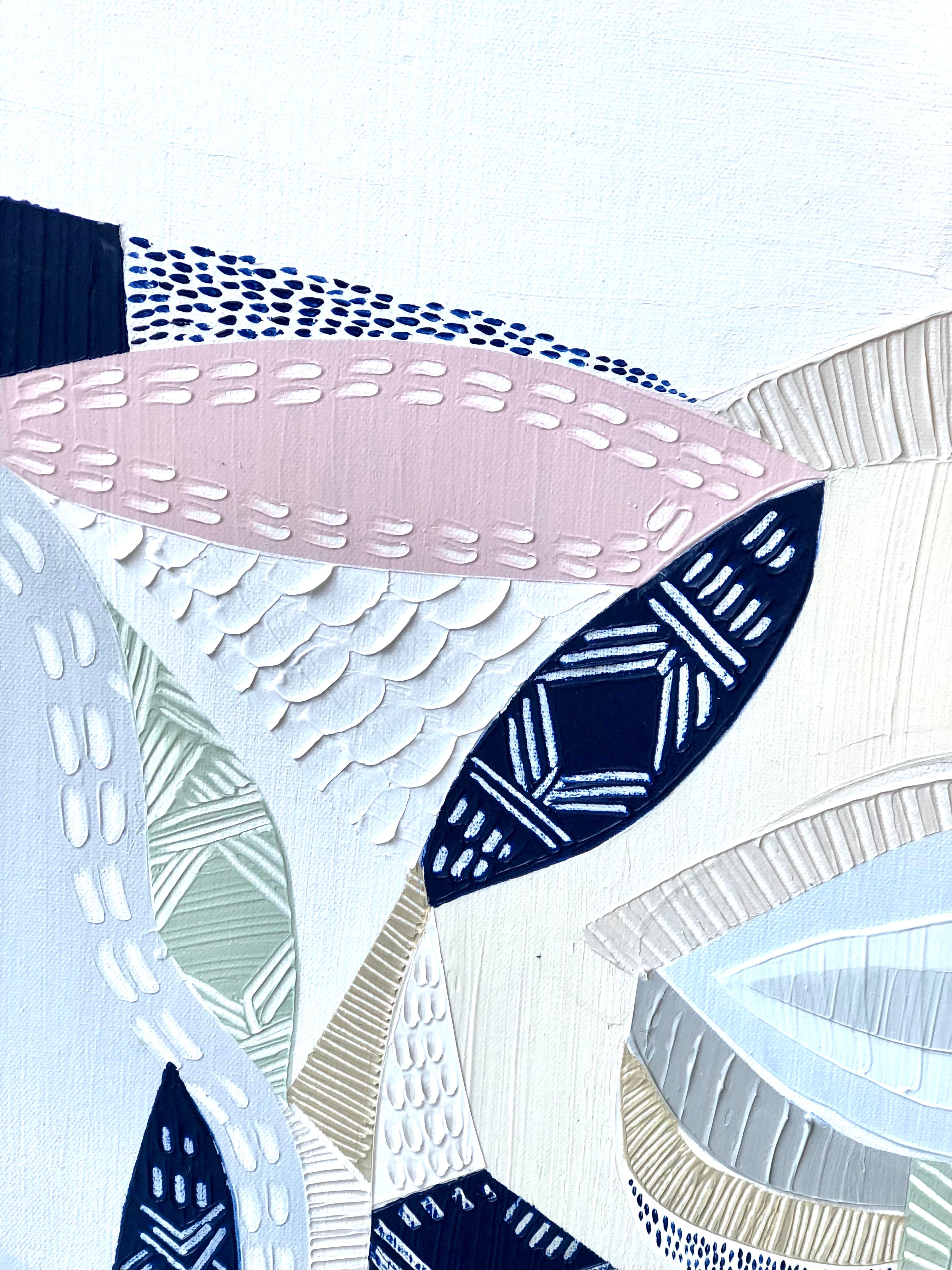 "Yarra Bend" – Original abstract landscape painting by Australian artist Ani Ipradjian, inspired by Melbourne’s Yarra River and bushland parklands, featuring textured natural tones and flowing organic forms.