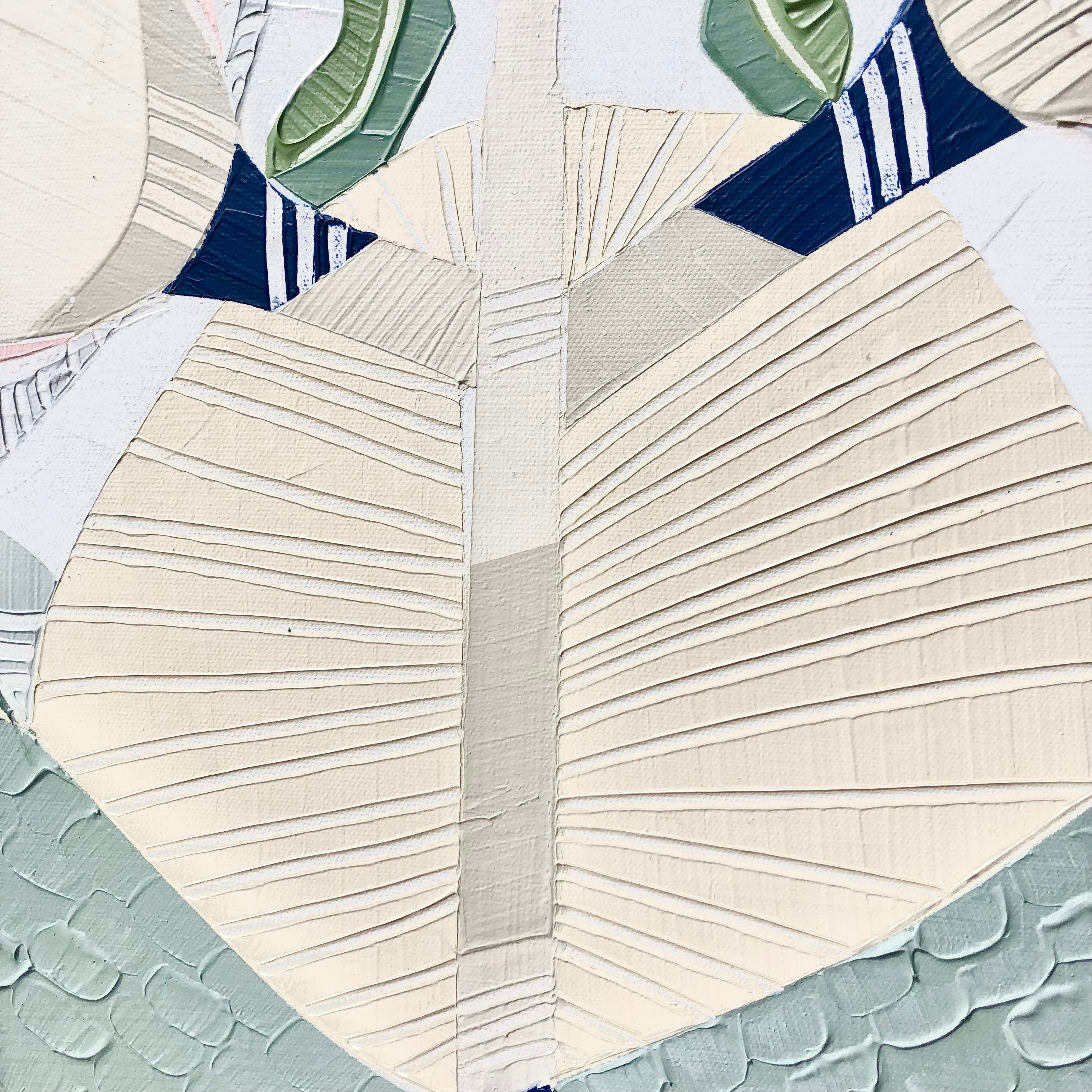 "Banksia Elements 1" – Original abstract painting by Australian artist Ani Ipradjian, inspired by the textures and colours of native Banksia flowers, celebrating their layered, spiky floral forms and natural elegance.