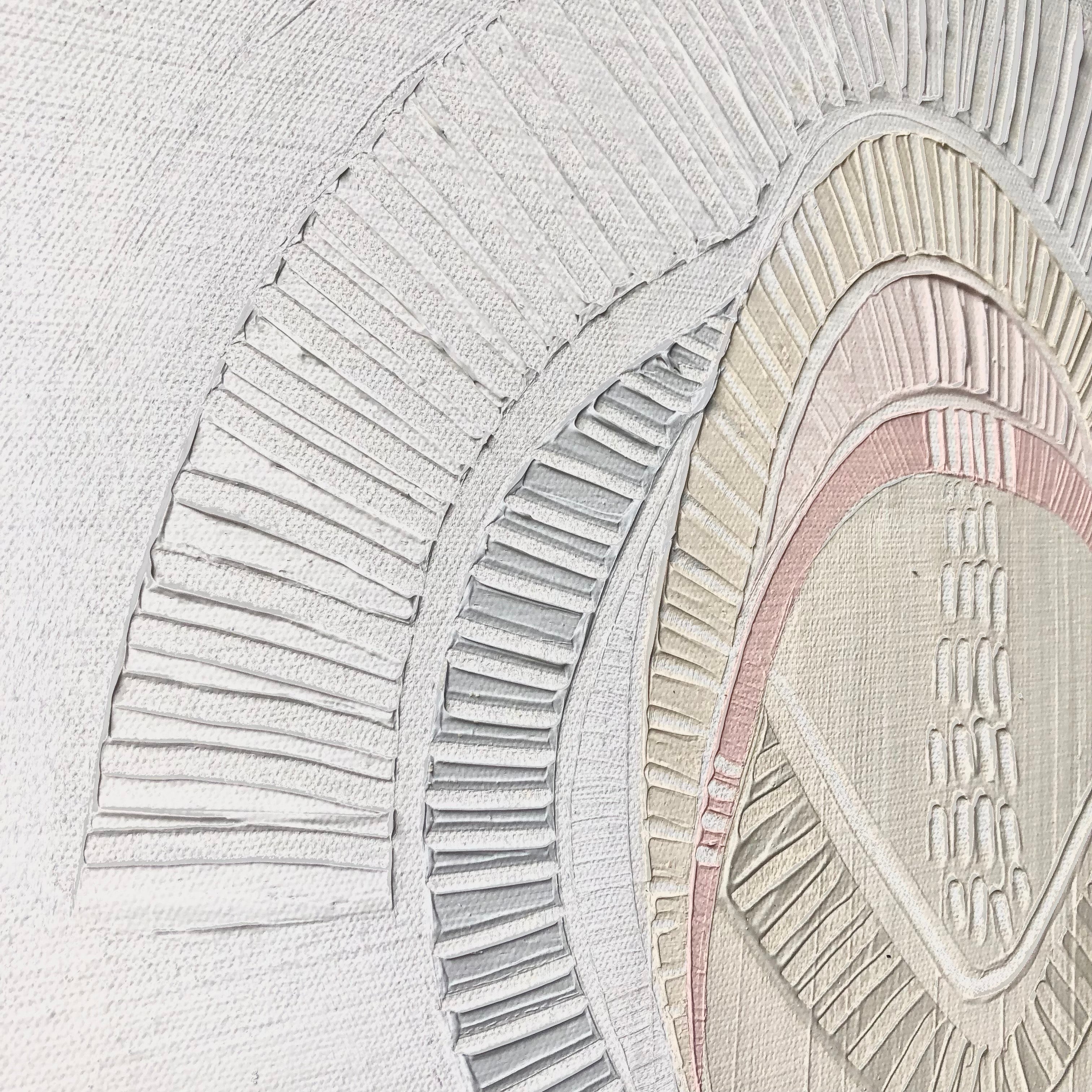 "Banksia Elements 1" – Original abstract painting by Australian artist Ani Ipradjian, inspired by the textures and colours of native Banksia flowers, celebrating their layered, spiky floral forms and natural elegance.