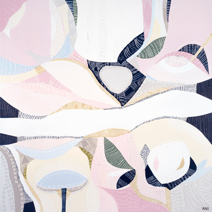 Pink Lake Essence 1 Print - Ani Ipradjian Art