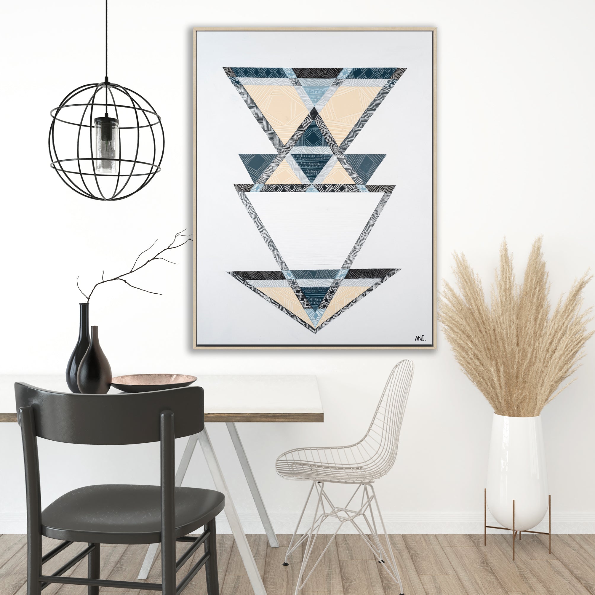 Geometric Wall Art Prints by Ani Ipradjian featuring bold, abstract Australian-inspired designs—perfect for modern interiors worldwide."