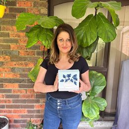 Blue Monstera botanical wall art print by Melbourne artist Ani Ipradjian, featuring an abstract monstera leaf in calming blue tones symbolising growth, good luck, freedom, and creativity. Contemporary Australian plant-inspired artwork ideal for modern interiors, home offices, and nature-inspired décor.