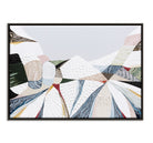 Australian Alps abstract mountain landscape painting by Melbourne artist Ani Ipradjian, inspired by Mount Kosciuszko and alpine ski regions like Mt Buller, Mt Hotham and Falls Creek, featuring textured layers, earthy tones and winter hues, contemporary Australian art for collectors and interiors worldwide