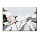 Australian Alps abstract mountain landscape painting by Melbourne artist Ani Ipradjian, inspired by Mount Kosciuszko and alpine ski regions like Mt Buller, Mt Hotham and Falls Creek, featuring textured layers, earthy tones and winter hues, contemporary Australian art for collectors and interiors worldwide