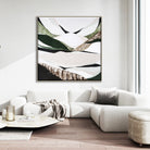 Australian Dividing Ranges 2 by Melbourne artist Ani Ipradjian — contemporary abstract Australian mountain landscape painting and print inspired by the Great Dividing Range. Features earthy browns, sage greens, and textured layers capturing native bushland, rugged terrain, and Australia’s natural beauty across Queensland, New South Wales, and Victoria. Ideal for art collectors, interior designers, home decorators, and lovers of modern Australian landscape art. Available framed in Tasmanian Oak, Black, or Wh