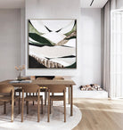 Australian Dividing Ranges 2 by Melbourne artist Ani Ipradjian — contemporary abstract Australian mountain landscape painting and print inspired by the Great Dividing Range. Features earthy browns, sage greens, and textured layers capturing native bushland, rugged terrain, and Australia’s natural beauty across Queensland, New South Wales, and Victoria. Ideal for art collectors, interior designers, home decorators, and lovers of modern Australian landscape art. Available framed in Tasmanian Oak, Black, or Wh