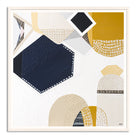 Australian Outback Road 3 abstract landscape artwork by Melbourne-based Australian artist Ani Ipradjian, featuring earthy mustard tones and ocean blues inspired by a cross-country journey from Melbourne to Perth, celebrating Australia’s vast outback roads, rugged terrain, and contemporary Australian art style.