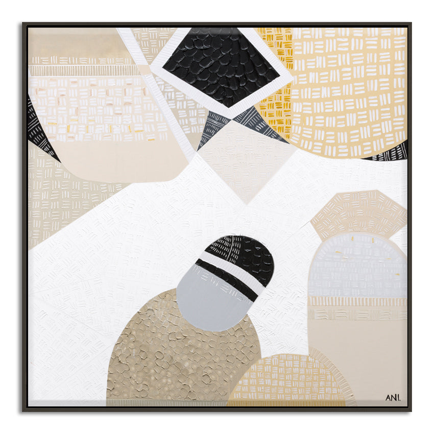 Ani Ipradjian an abstract artist Inspired by the wide-open beauty of the Australian Outback, Australian Outback Road 5 is an original abstract painting by Melbourne-based artist Ani Ipradjian. Earthy mustard tones and ocean blues reflect the rich land and coastal beauty captured during Ani’s cross-country train journey from Melbourne to Perth. This piece celebrates Australia's natural essence through bold colour and textured form—perfect for collectors, decorators, and lovers of contemporary Australian art.