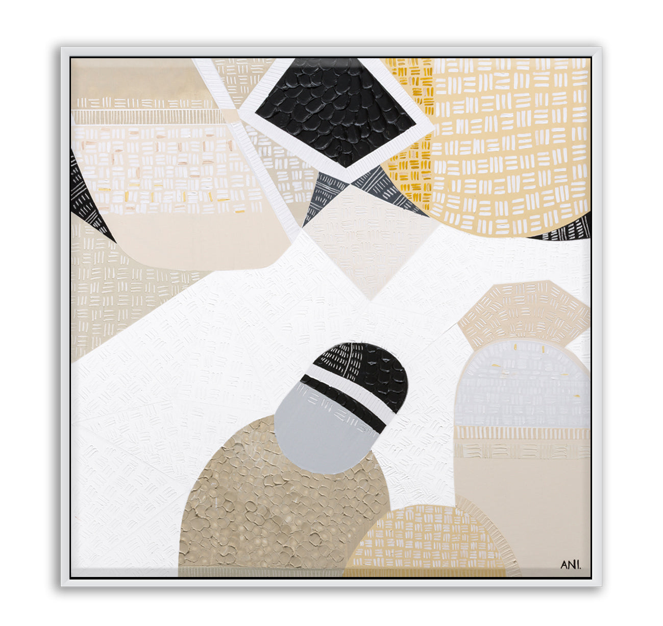 Ani Ipradjian an abstract artist Inspired by the wide-open beauty of the Australian Outback, Australian Outback Road 5 is an original abstract painting by Melbourne-based artist Ani Ipradjian. Earthy mustard tones and ocean blues reflect the rich land and coastal beauty captured during Ani’s cross-country train journey from Melbourne to Perth. This piece celebrates Australia's natural essence through bold colour and textured form—perfect for collectors, decorators, and lovers of contemporary Australian art.