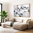 Australian Pink Lakes abstract landscape art print and painting by Australian artist Ani Ipradjian, inspired by iconic pink salt lakes across Australia, with bold pink hues, textured layers, and contemporary design ideal for modern interiors and art collectors worldwide.