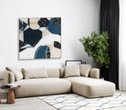  Original abstract painting titled "Australian Stone" by Melbourne-based artist Ani Ipradjian, featuring textured layers and earthy tones inspired by Australia's iconic bluestone landscapes.