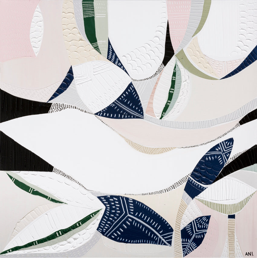 "Australian Wild Flower 2 art print by Ani Ipradjian – abstract native floral print inspired by Australia’s wildflowers, as featured on The Block 2022"