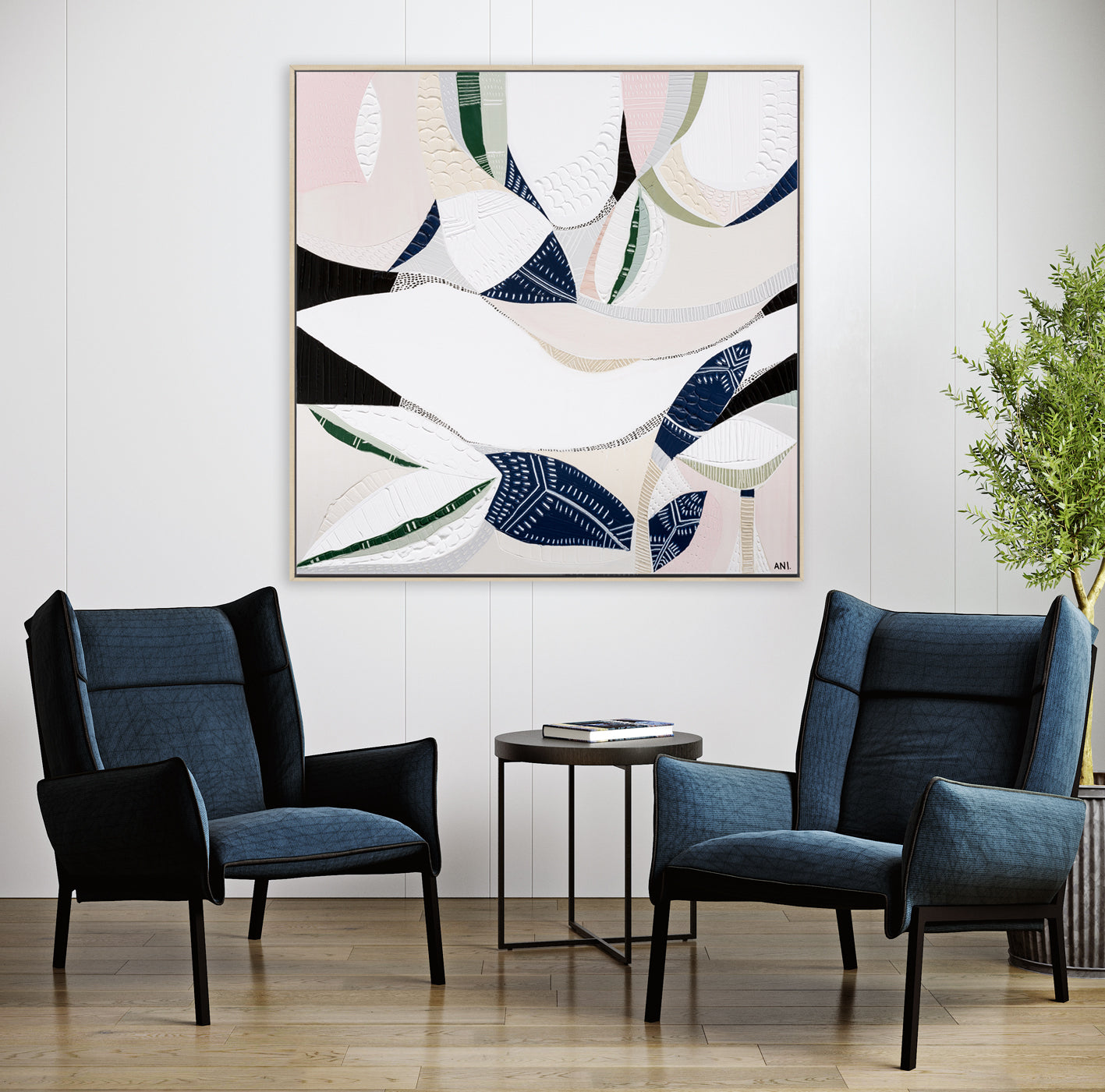 "Australian Wild Flower 1 art print by Ani Ipradjian – abstract native floral print inspired by Australia’s wildflowers, as featured on The Block 2022"