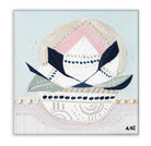 Banksia Crown abstract botanical art print by Australian artist Ani Ipradjian, inspired by the Australian Banksia flower and Crown Chakra symbolism, featuring layered textures and organic forms representing nature, spirituality, and contemporary Australian floral wall art for modern interiors.