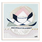 Banksia Crown abstract botanical art print by Australian artist Ani Ipradjian, inspired by the Australian Banksia flower and Crown Chakra symbolism, featuring layered textures and organic forms representing nature, spirituality, and contemporary Australian floral wall art for modern interiors.