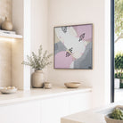 Banksia in Bloom" – Original floral painting by Australian artist Ani Ipradjian, featuring the Banksia prionotes in textured autumn tones, inspired by native Western Australian
