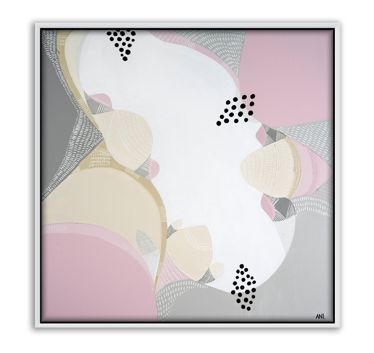 "Banksia Spirit print by Ani Ipradjian – Australian native Banksia floral wall art with earthy tones and textured abstract design"