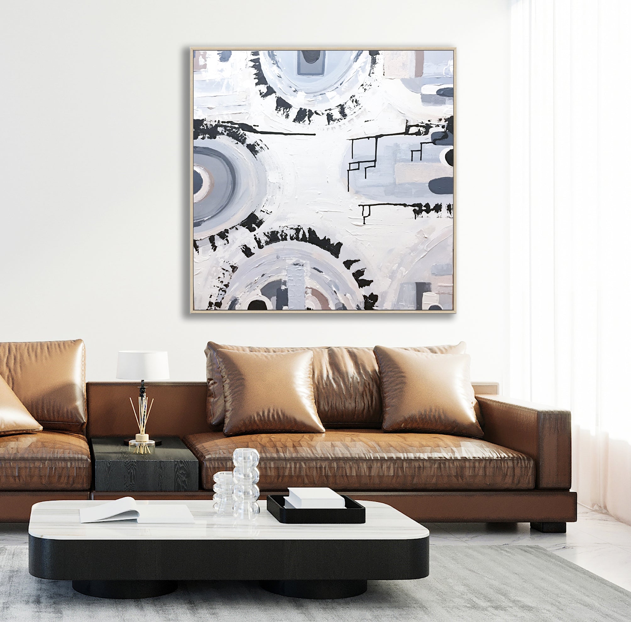 Melbourne Basalt art print by Ani Ipradjian – abstract print inspired by bluestone rock used in Melbourne’s historic architecture.