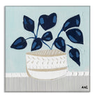 Blue Monstera botanical wall art print by Melbourne artist Ani Ipradjian, featuring an abstract monstera leaf in calming blue tones symbolising growth, good luck, freedom, and creativity. Contemporary Australian plant-inspired artwork ideal for modern interiors, home offices, and nature-inspired décor.
