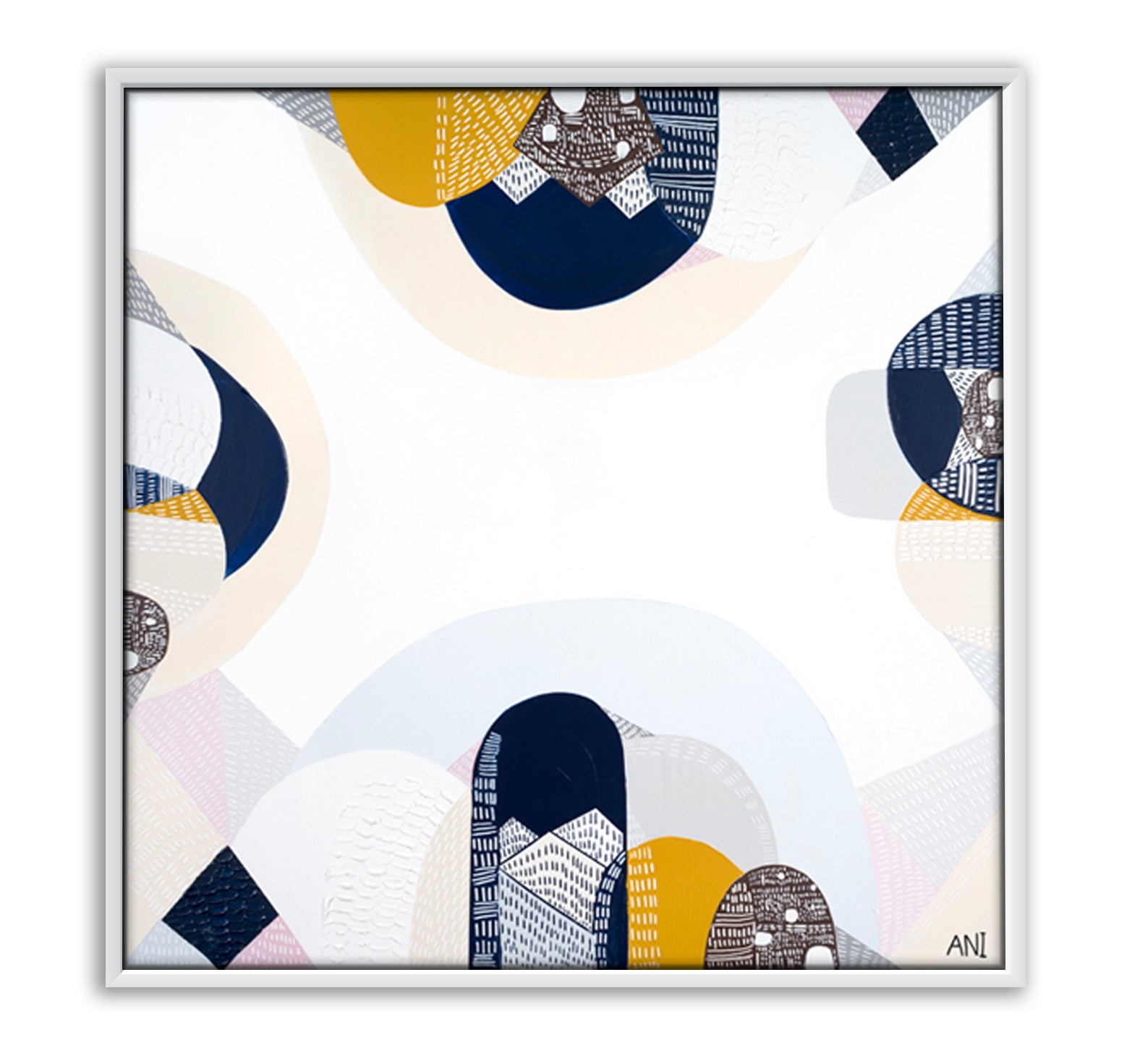 Blue Mountains landscape print by Ani Ipradjian. Abstract Australian artwork inspired by New South Wales’ eucalyptus forests and natural blue haze, perfect for collectors and global art buyers