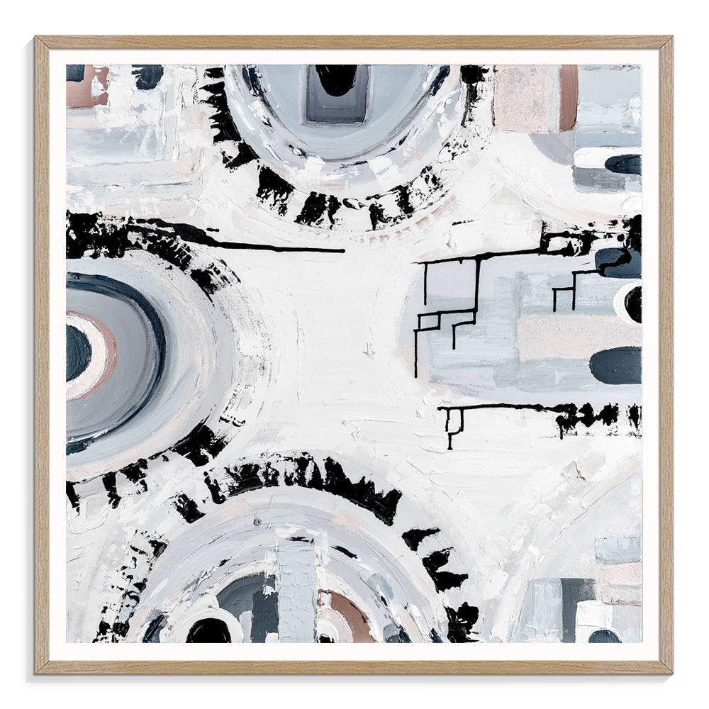 Melbourne Basalt art print by Ani Ipradjian – abstract print inspired by bluestone rock used in Melbourne’s historic architecture.