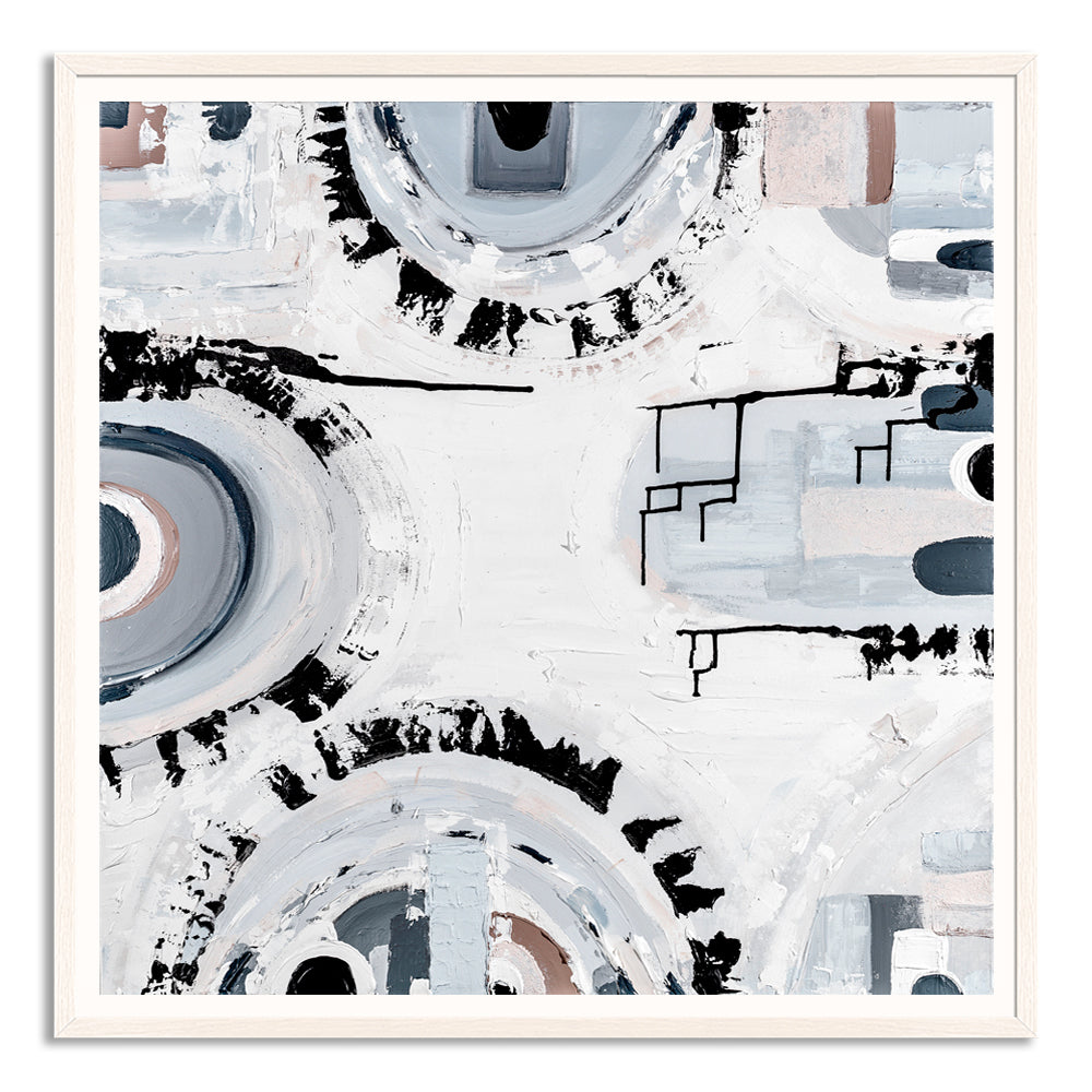 Melbourne Basalt art print by Ani Ipradjian – abstract print inspired by bluestone rock used in Melbourne’s historic architecture.