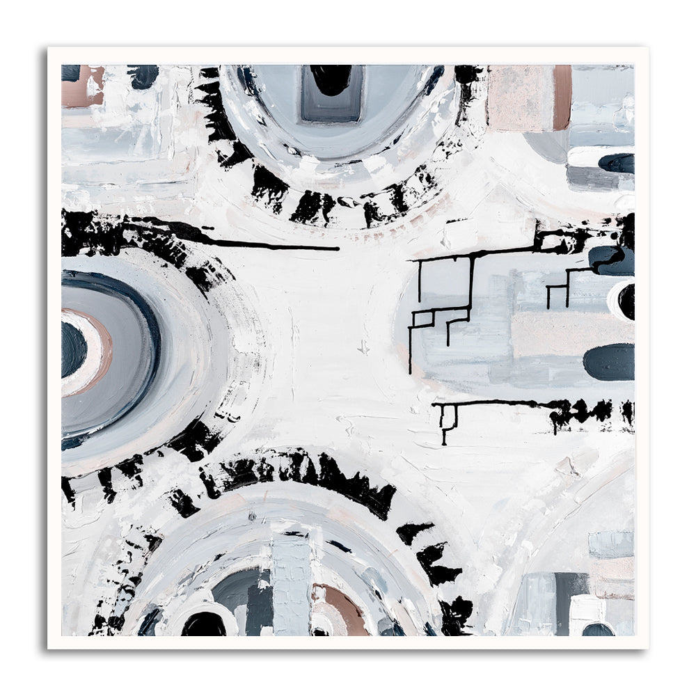 Melbourne Basalt art print by Ani Ipradjian – abstract print inspired by bluestone rock used in Melbourne’s historic architecture.