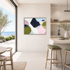 Bondi Love 2 by Ani Ipradjian, original abstract coastal painting inspired by Sydney's iconic Bondi Beach. Featuring textured layers, ocean blues, vibrant greens, and warm coastal tones, this contemporary Australian artwork reflects the energy of Bondi's beaches, parklands, cafés, and restaurants. Created with acrylic and mixed media on canvas, this statement piece celebrates one of Australia's most loved coastal destinations and is perfect for collectors seeking modern Australian coastal art.