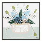 Banksia Botanicals abstract Australian botanical artwork featuring the iconic Banksia flower, textured contemporary wall art with soft blues, earthy greens, and pink tones inspired by native Australian flora. Perfect for art collectors, interior designers, and lovers of Australian botanical paintings and prints seeking modern nature-inspired décor.